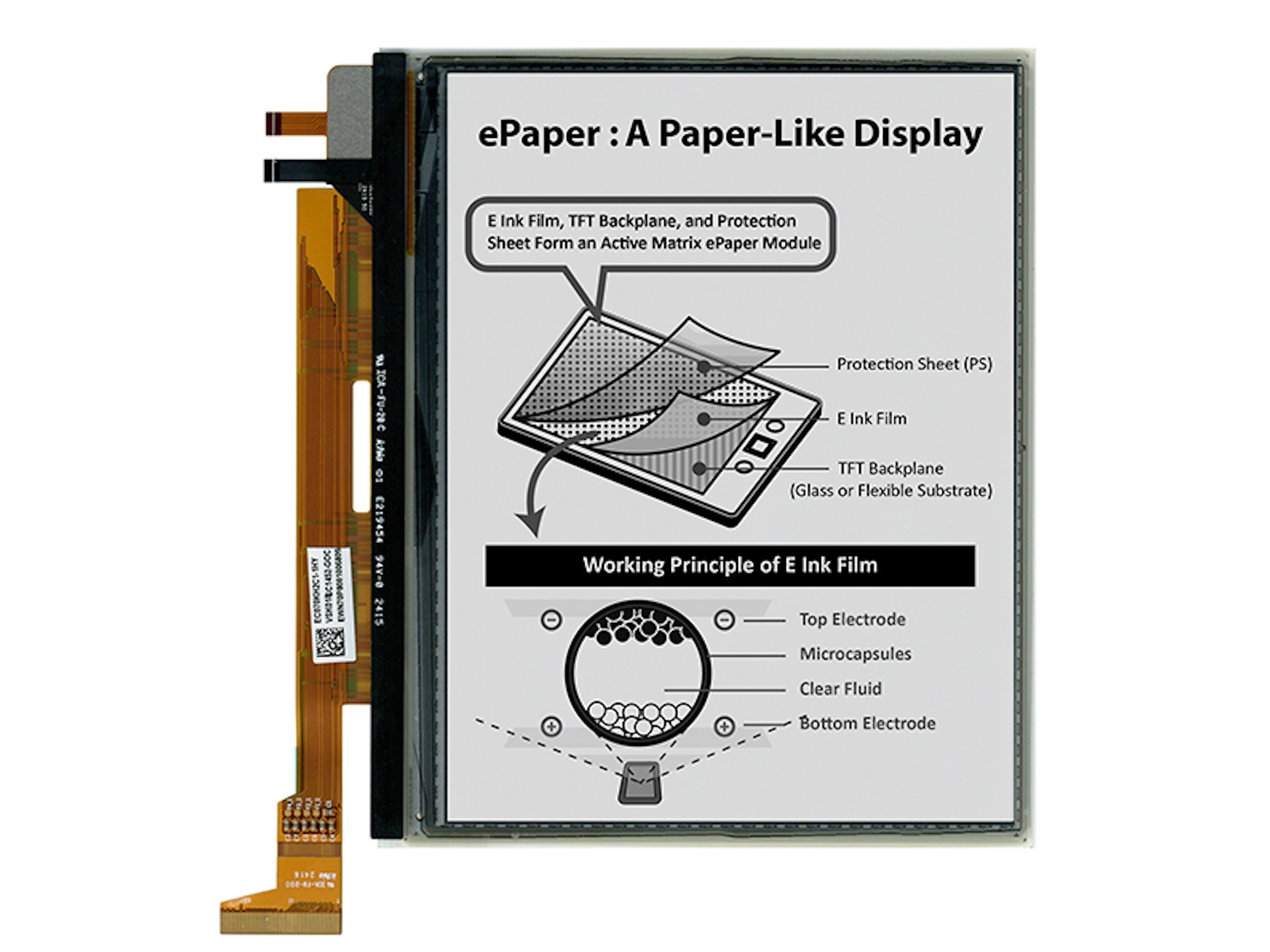 E Ink Carta Nova Tela De Alta Resolu O Tinta El Trica Agora