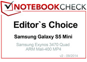 Editor's Choice in September 2014: Samsung Galaxy S5 Mini
