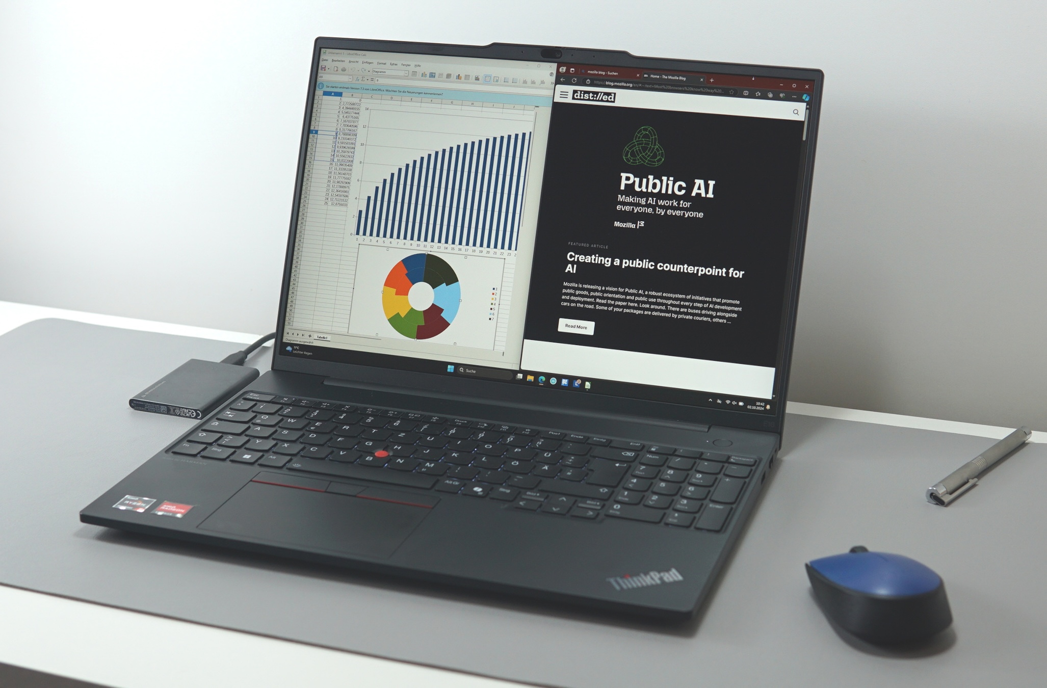 Análise do laptop Lenovo ThinkPad E16 Gen 2 AMD: Corta os cantos (principalmente) nos lugares certos