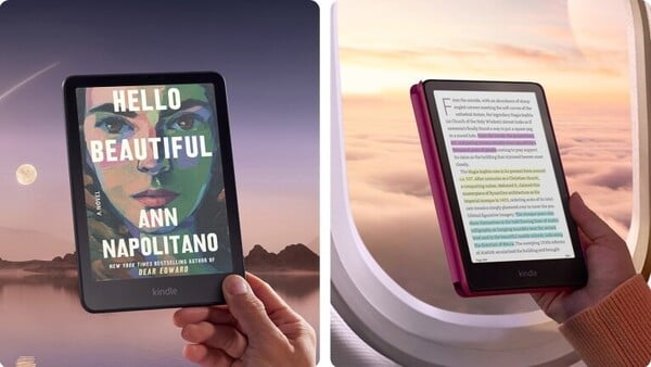 O Kindle Colorsoft Signature Edition é à prova d'água. (Fonte da imagem: Amazon)