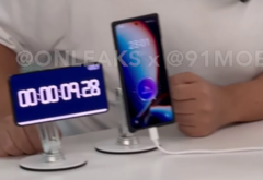 O vídeo de demonstração mostra o smartphone não revelado atingindo 10% de carga em 23 segundos, antes de chegar a 17% em apenas 35 segundos. (Fonte da imagem: 91Mobiles x @OnLeaks)