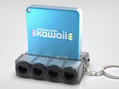 O &#039;Kawaii&#039; contará com um dock personalizado para conectar até quatro controles Gamecube. (Fonte: BitBuilt)