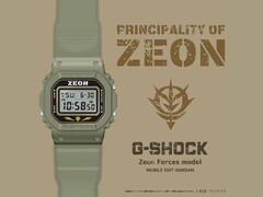 O modelo Casio G SHOCK x GUNDAM Principality of Zeon. (Fonte da imagem: Gundam Fanclub)