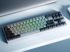 O mais recente teclado mecânico da Xiaomi tem iluminação RGB e uma tela. (Fonte da imagem: Xiaomi)