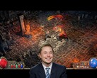 Elon Musk confessou ter trapaceado em Path of Exile 2 e Diablo 4. (Fonte da imagem: Pixabay, Tumisu / YouTube, WoldGamerSK)