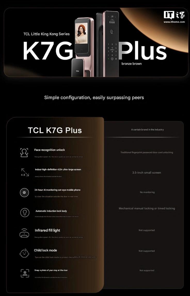 O TCL K7G Plus Bronze Brown chegou à China. (Fonte da imagem: IT Home via Google Translate)