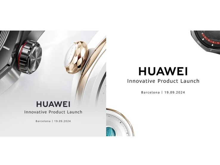 As imagens teaser da Huawei que revelaram a data de lançamento do Watch GT 5, no início de setembro. (Fonte da imagem: Huawei via X/Twitter)