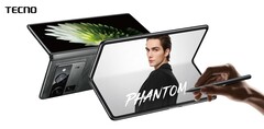 O Tecno Phantom V Fold 2 é mais fino e mais leve que seu antecessor. (Fonte da imagem: Tecno)