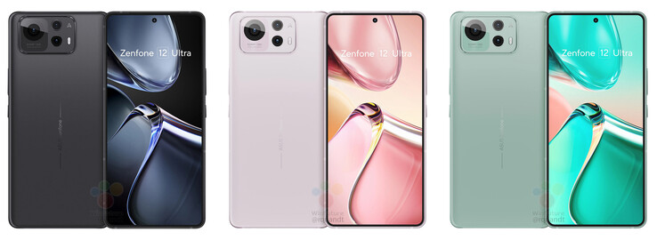 Opções de cores vazadas do Zenfone 12 Ultra (Fonte da imagem: Roland Quandt)