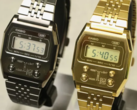 O Casio Vintage A1100GGV-8 (em prata) e o A1100GV-9 (em ouro). (Fonte da imagem: @geesgshock no Instagram)