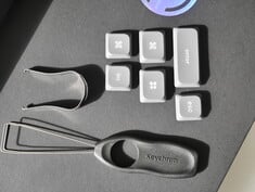 Keychron K15 Max keycaps e extratores de chaves e teclas