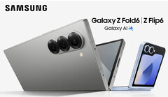 O Galaxy Z Flip6 e o Galaxy Z Fold6 são dois dos muitos dispositivos que a Samsung apresentará na próxima semana. (Fonte da imagem: Samsung)