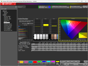 Modo OD do Calman ColorChecker