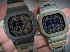 As edições personalizadas Casio G-SHOCK GMW-B5000 inspiradas em camuflagem da B5K Customs. (Fonte da imagem: B5K Customs via Instagram)