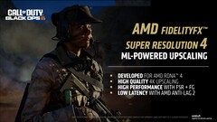 Também está sendo lançado o AMD FSR 4, que agora é acelerado por ML. (Fonte da imagem: AMD)