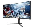 O mais recente monitor para jogos de 34 polegadas da AOC combina uma resolução de 1440p com uma taxa de atualização de 180 Hz. (Fonte da imagem: AOC)