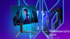 A Acer apresenta o monitor para jogos Predator X27U F3 OLED (Fonte da imagem: Acer [editado])