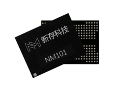 A startup chinesa Numemory apresenta um chip de memória de classe de armazenamento semelhante ao Intel Optane. Na foto: Um chip NM101 oferecido pela Numemory. (Fonte da imagem: Numemory)