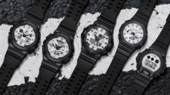 A coleção Casio G-SHOCK Black and White (Fonte da imagem: PR Newswire)