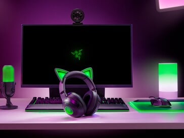 Razer Kraken Kitty V2 BT preto (Fonte da imagem: Razer)