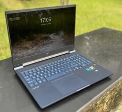 As GPUs GeForce RTX 5060 e RTX 5050 da Nvidia equiparão um futuro laptop para jogos HP Victus 16, retratado aqui (fonte da imagem: Notebookcheck)