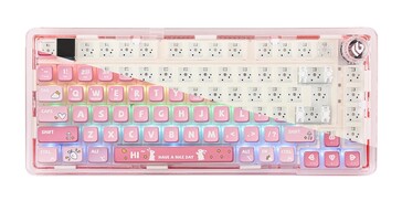 O teclado mecânico Pink Epomaker X Leobog K81 tem claras intenções de configuração aconchegante. (Fonte da imagem: Epomaker - editado)