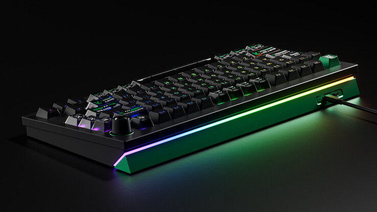 O teclado para jogos Lemokey é equipado com luz de fundo RGB voltada para o norte. (Fonte da imagem: Lemokey)