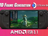 O AMD FSR 3.1 e a geração de quadros no Valve Steam Deck aumentam seu desempenho em jogos (Fonte da imagem: ETA Prime)