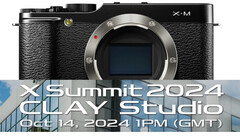 A Fujifilm confirmou um X Summit para 14 de outubro, onde o lançamento da câmera X-M5 parece provável. (Fonte da imagem: Fujifilm - editado)