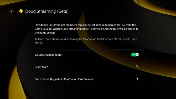 O Cloud Streaming (Beta) é atualmente uma opção cara para o PlayStation Portal. (Fonte da imagem: Sony)