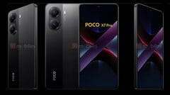 Uma renderização do &quot;POCO X7 Pro&quot;. (Fonte da imagem: 91Mobiles)