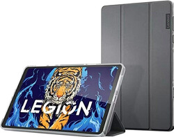 O Lenovo Legion Tab com seu estojo fólio