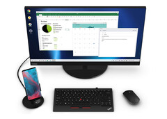 O modo desktop do Google ainda não tem o ajuste e o acabamento do Samsung DeX ou do Motorola Ready For. (Fonte da imagem: Motorola)