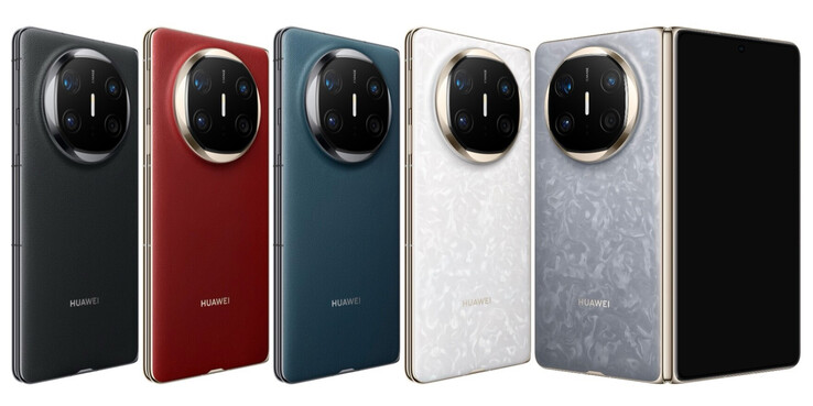 A Huawei oferece o Mate X6 em várias combinações de cores. (Fonte da imagem: Huawei)