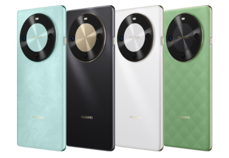 O Huawei 70X vem nas cores Lake Blue, Gold Black, Snow White e Spruce Green (Fonte da imagem: Huawei)