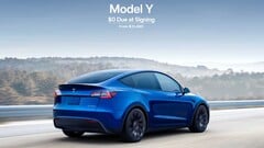 O Model Y agora pode ser adquirido com $0 de entrada (Fonte da imagem: Tesla)