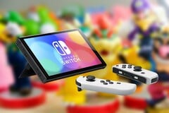 A Nintendo lançou o Switch OLED em outubro de 2021 com um preço sugerido de US$ 350. (Fonte da imagem: Nintendo, Ryan Quintal no Unsplash, editado)