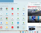 Interface de usuário do Chrome Flex. (Fonte da imagem: Notebookcheck)