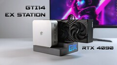 O dock Beelink EX eGPU se conecta a um slot PCIe 4.0 x8 de mini PCs compatíveis (Fonte da imagem: ETA Prime)