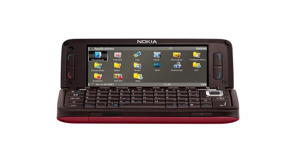 Quando aberto, o Nokia E90 Communicator parece um computador em miniatura. (Fonte da imagem: Nokia)