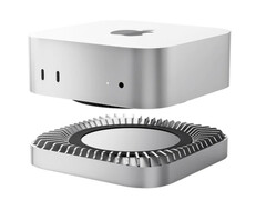 O novo dock para Mac mini da RayCue troca as portas por um SSD externo mais rápido. (Fonte da imagem: RayCue)