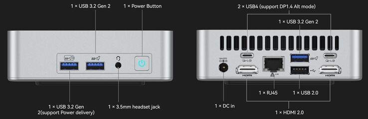 O equipamento de conexão do Geekom XT13 Pro (Fonte: Geekom)