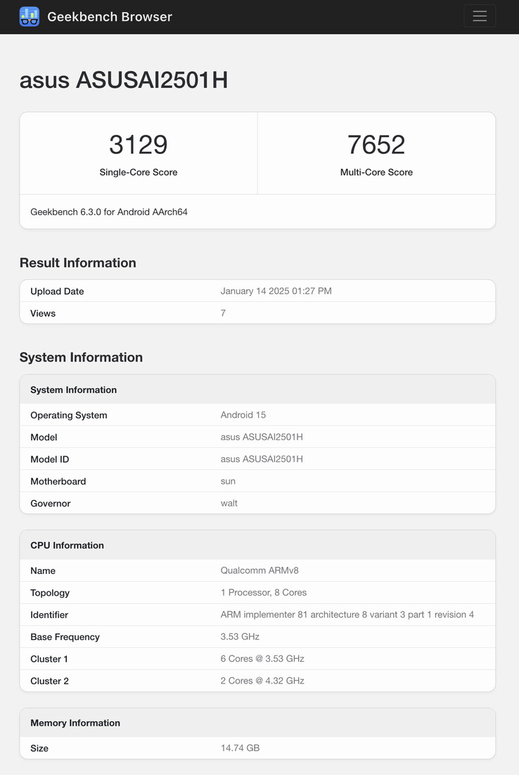 (Fonte da imagem: Geekbench)