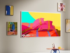 A TCL NXTFRAME 4K QLED Smart Google TV foi projetada para parecer uma obra de arte. (Fonte da imagem: TCL)