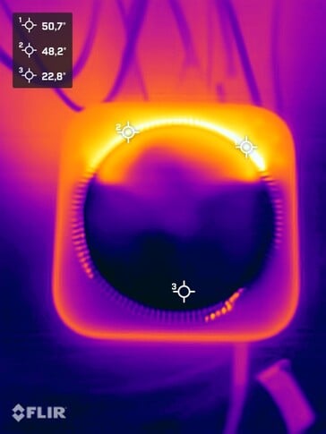 Teste de estresse de temperatura da superfície (parte inferior)