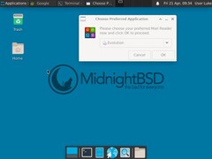 Área de trabalho Xfce do MidnightBSD 3 (Fonte da imagem: MidightBSD)