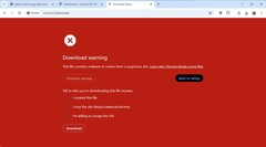 Aviso de segurança em tela cheia no Google Chrome (Fonte da imagem: gHacks Technology News)