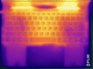 Teste de estresse de temperatura da superfície (lado superior)