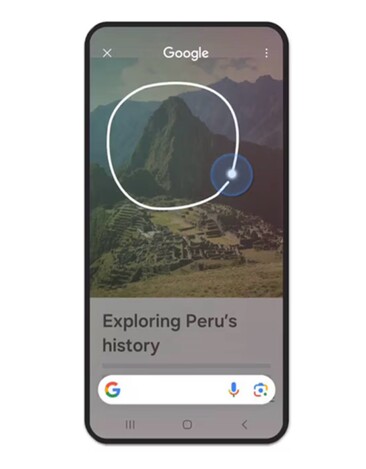 O Circle to Search pode ser usado para pesquisar objetos em fotos ou vídeos.