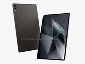 Samsung Galaxy Tab S10 Ultra renderização vazada (fonte da imagem: @Onleaks x @AndroidHeadline)